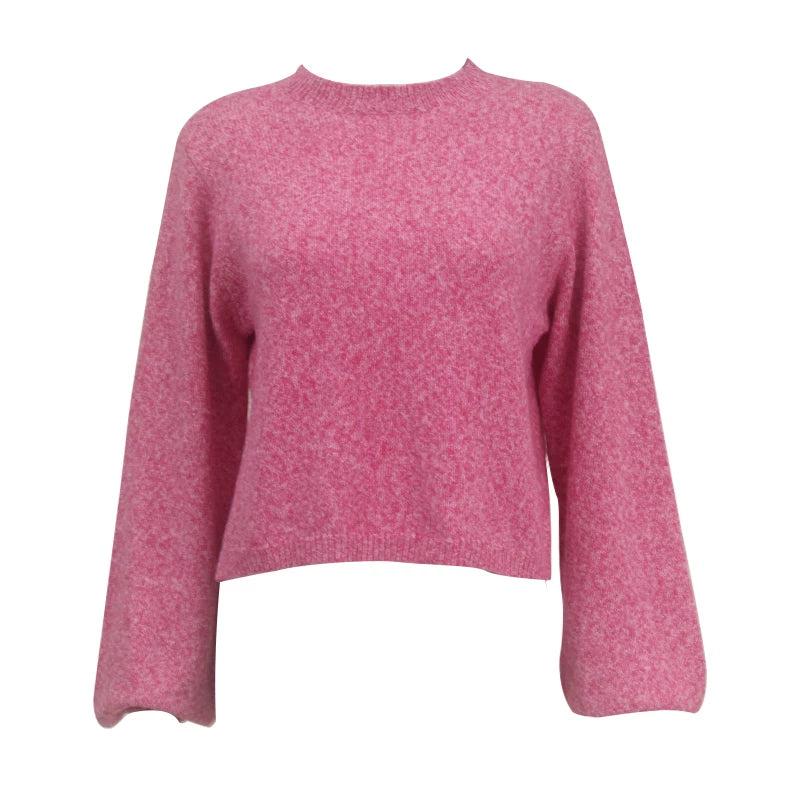 Kishai | Women’s Autumn-Winter Knitted Loose Sweater with Tie Backless Design
