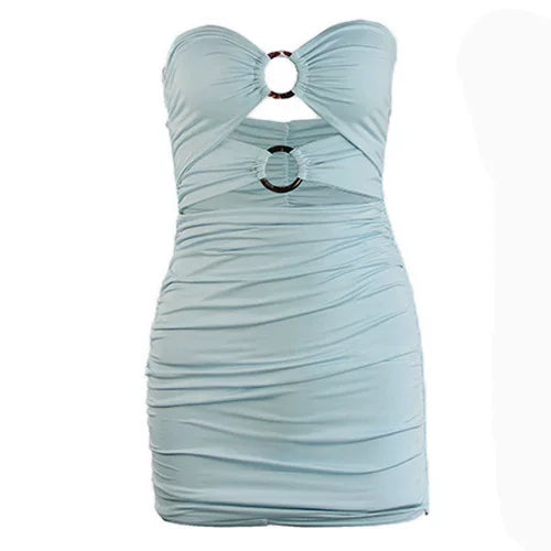 Kishai | Women’s Summer Off-Shoulder Bodycon Dress with Hip-Covering Tube Skirt